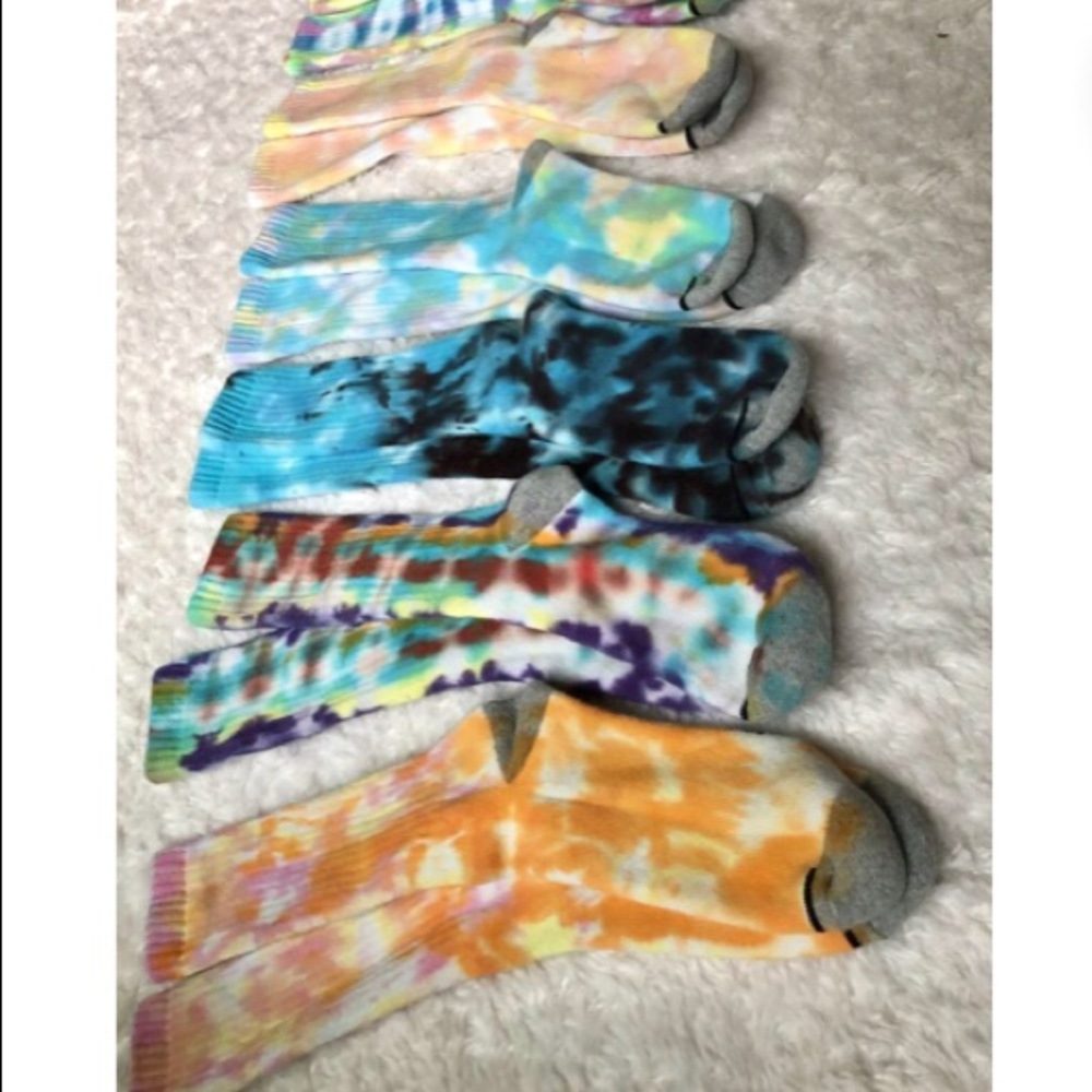 This listing is for assorted tie dye socks! - Picture 2 of 7